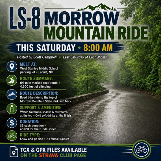 Morrow Mountain LS-8 Ride