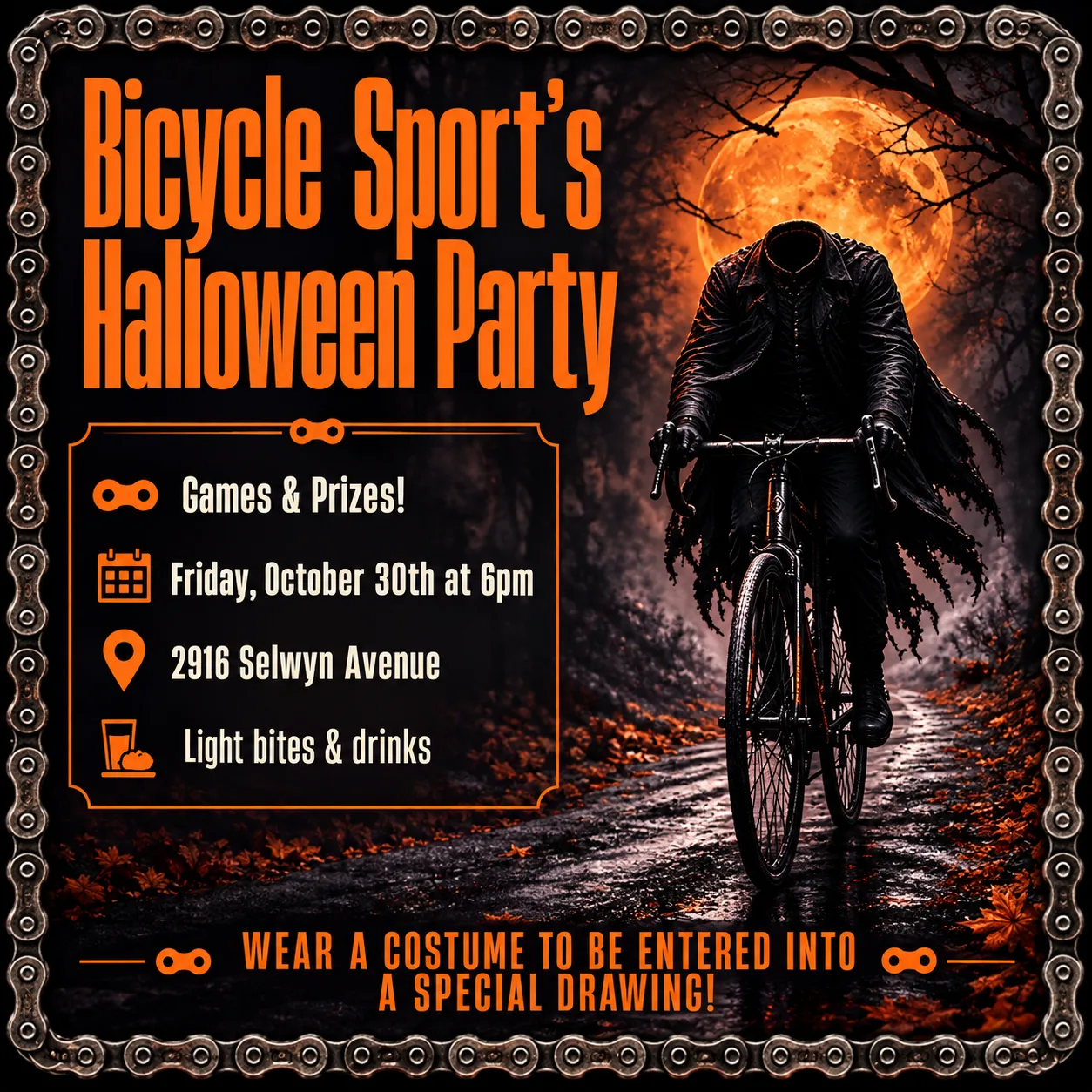 Bicycle Sport Halloween Party